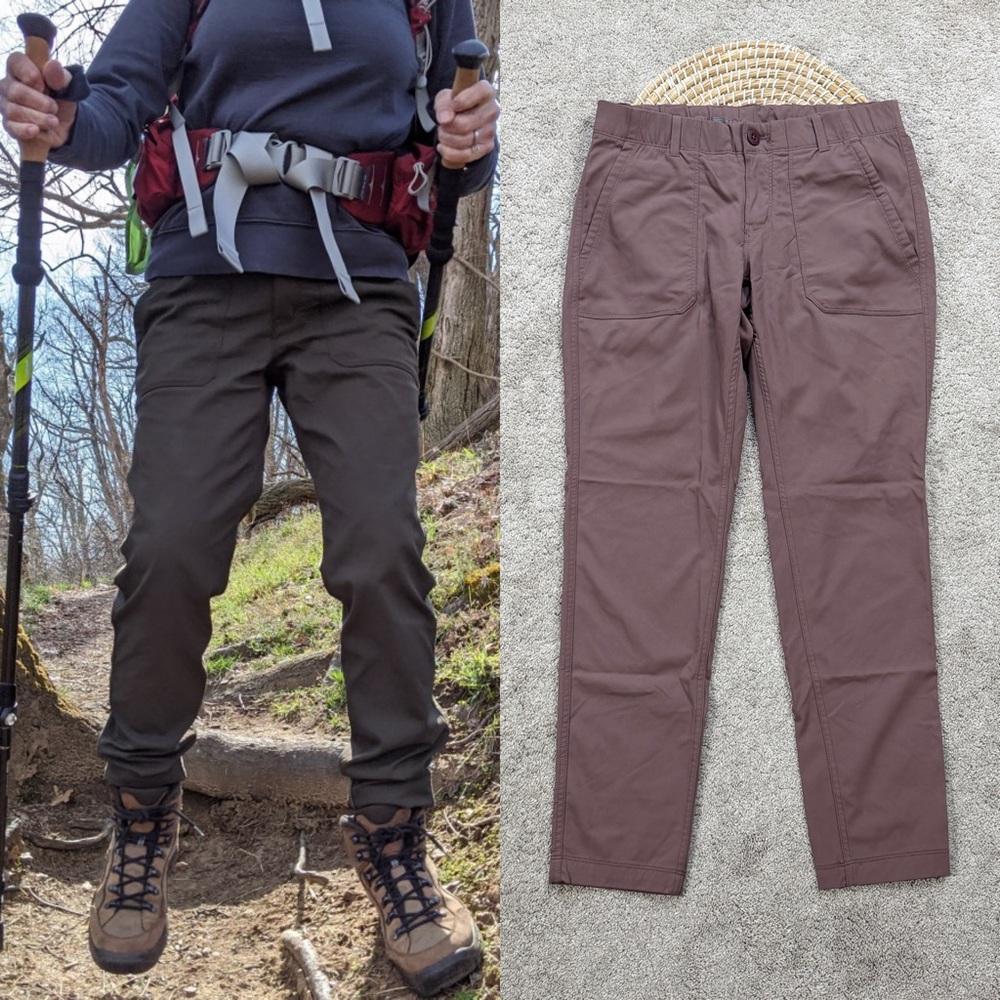 REI Co-op Women’s Taereen Pants Mid Rise Outdoor Hiking in Mauve 6P